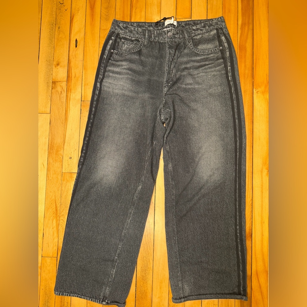 rag & bone Women's Dark Gray Straight Leg Jeans